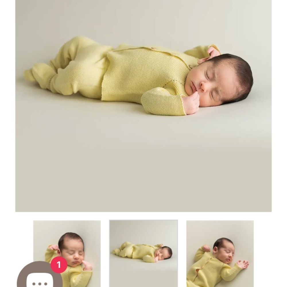 MICU MICU Cozy Yellow Baby Matching Set NWT 0-3 months